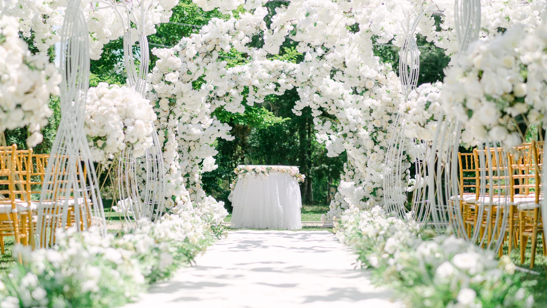 Military wedding celebration at The Tiny Chateau
